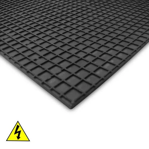 Picture of Duratuf Electrical Checker Mats (IS 5424:1969) in black colour
