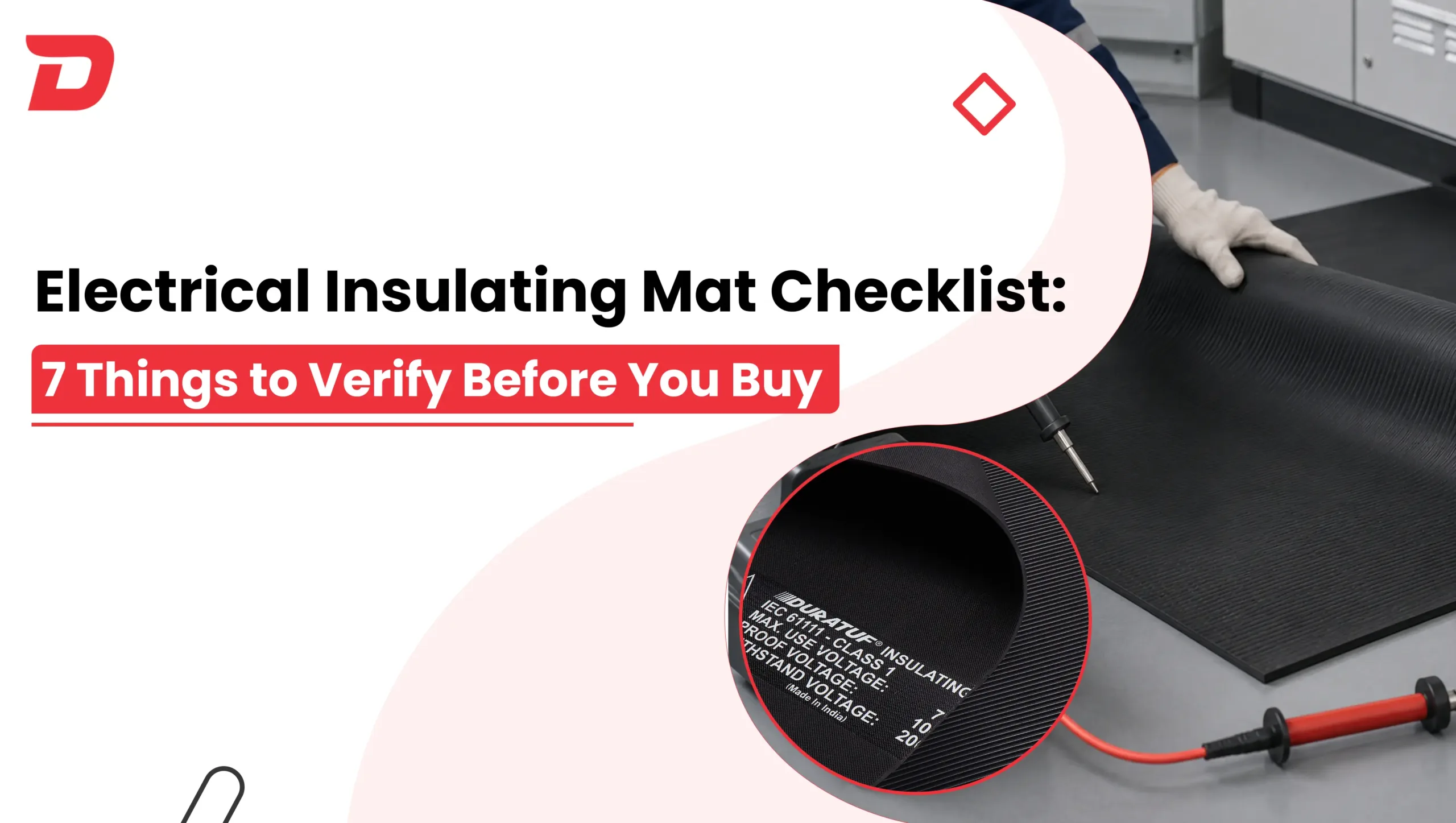 electrical insulating mat checklist